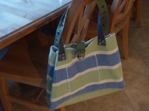 Green handled placemate bag
