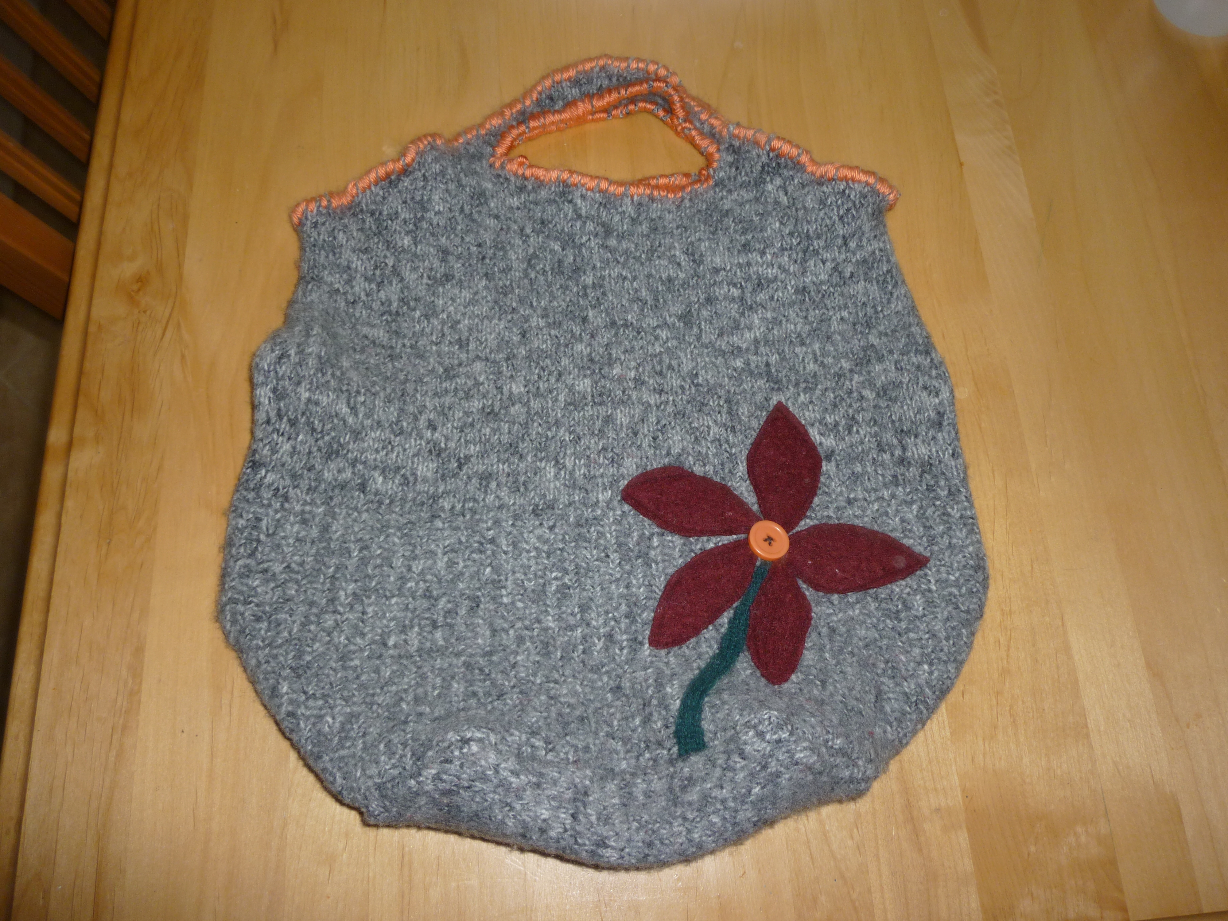 Felted purse